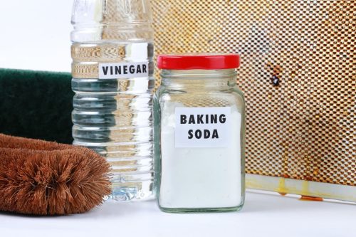 Vinaigre blanc et bicarbonate